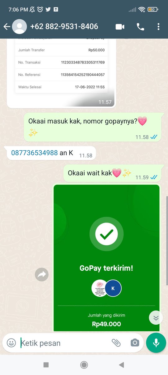 rozucv's tweet photo. HELP RT

Penipu 
Nomor wa 088295318406
+62 882-9531-8406
0882-9531-8406

Nomor gopay 087736534988
+62 877 3653 4988
0877-3653-4988

#zonauang https://t.co/V798hwtIvT