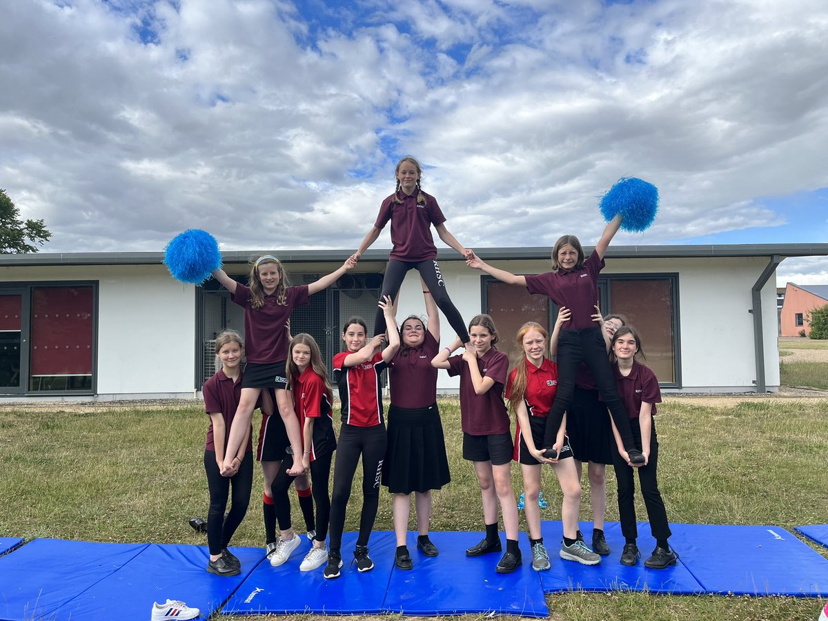 ReephamPE's tweet photo. Our cheerleading group ready for their performance tomorrow. They kick off the colour run at 15:45 with their cheer performance! #ThisGirlCan 👯‍♀️ https://t.co/hVj10QczQq