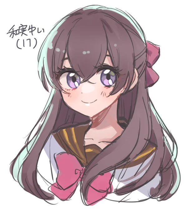 とにかく高校生拓ゆい描きたすぎてとりあえず高校生ゆいちゃんの設定考えてるところ 