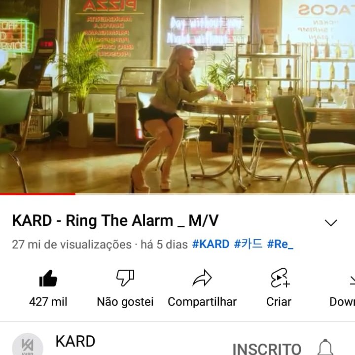 _kardden's tweet photo. EXCELENTE! O MV Ring The Alarm alcançou mais de 27 Milhões de visualizações no YouTube. 

Hiddens ontem ficamos em 1° com mais de 6 Mi de streams. Continuem os streams. A meta de hoje é alcançarmos 30 Milhões! 

#KARD_RINGTHEALARM #카드 #KARD #Re_ #Ring_The_Alarm 
@KARD_Official https://t.co/F2SHC9DzJO
