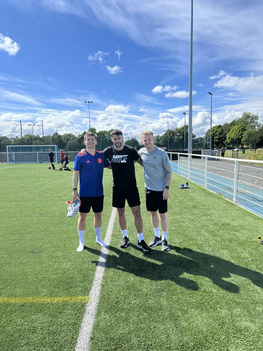 A tough time for footballers between clubs but great to work with Charlie, Stephen and Robbie! ⚽️