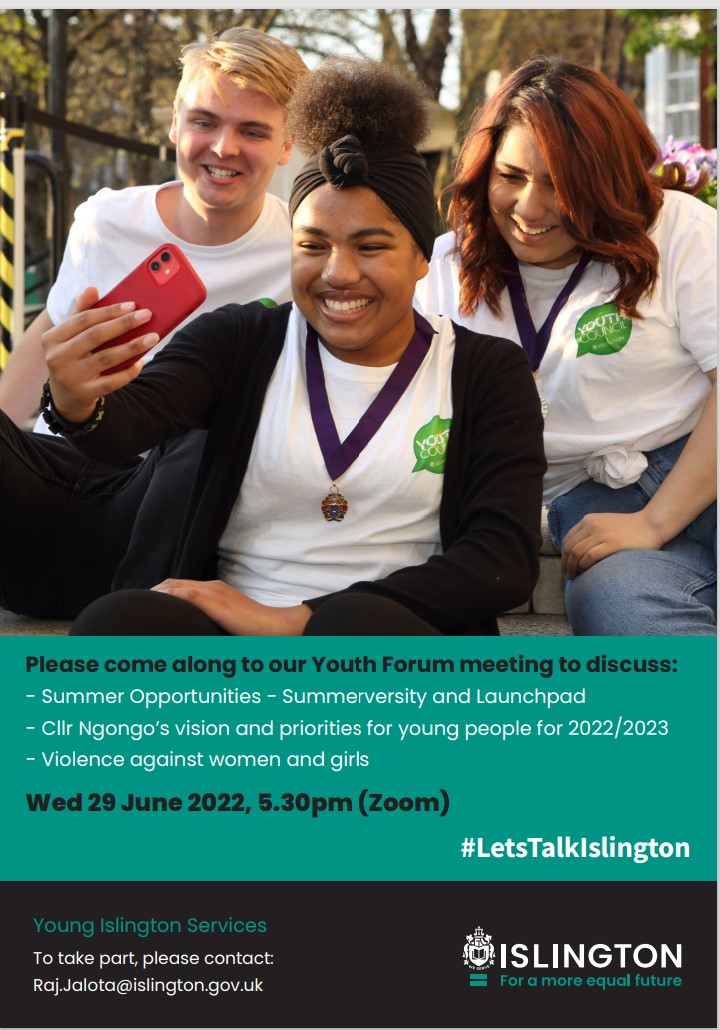 IslingtonYC (@islingtonyc) on Twitter photo 2 days to goβ¦.Youth Forum meeting taking place on Wednesday 29 June at 5.30pm via zoom. Come and find out about free summer activities for young people.
<a href="/ICoS_Islington/">Islington Community of Schools</a> <a href="/IslingtonLife/">IslingtonLife</a> <a href="/IslingtonBC/">Islington Council</a> <a href="/CYProjectLDN/">Copenhagen Youth Project</a> <a href="/SMICPYouthClub/">St. Marys Youth Club</a> <a href="/KayaJunction/">Kaya Comer-Schwartz</a> <a href="/MichelleNgongo/">Michelline Ngongo</a> 2 days to goβ¦.Youth Forum meeting taking place on Wednesday 29 June at 5.30pm via zoom. Come and find out about free summer activities for young people.
<a href="/ICoS_Islington/">Islington Community of Schools</a> <a href="/IslingtonLife/">IslingtonLife</a> <a href="/IslingtonBC/">Islington Council</a> <a href="/CYProjectLDN/">Copenhagen Youth Project</a> <a href="/SMICPYouthClub/">St. Marys Youth Club</a> <a href="/KayaJunction/">Kaya Comer-Schwartz</a> <a href="/MichelleNgongo/">Michelline Ngongo</a>