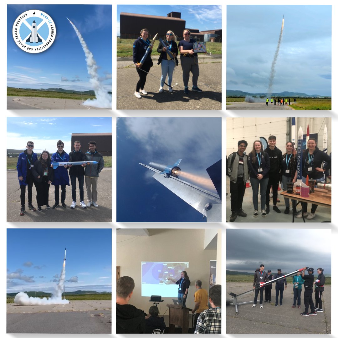 We’ve had a fantastic week hosting University Teams from across the UK as part of the #Mach22 Launch Competition and Space Skills Workshop 🚀

Students designed, built and launched Rockets and CanSats (satellites within the dimensions of a can) at Spaceport Machrihanish (1/2)