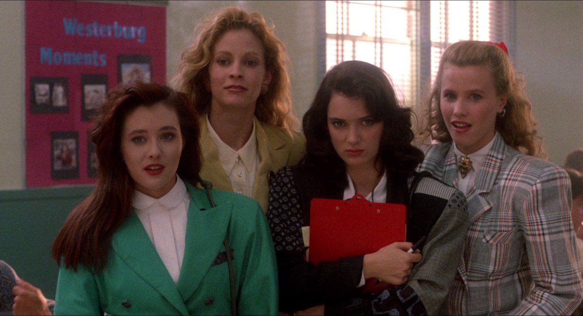mstinascamander's tweet image. joyce byers can’t die she has to be alive for the release of heathers in 1989