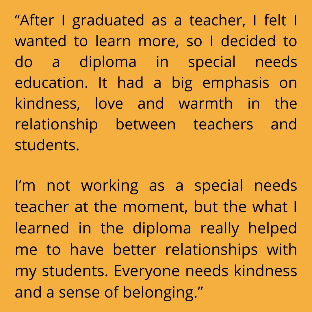 Meet Rehab one of the many kind #TeachersOfDubai 'It had a big emphasis on kindness, love and warmth in the relationship between teachers and students.'