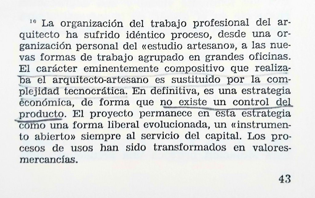 ro_almonacid's tweet photo. Leyendo esto* de #AntonioFernándezAlba no he podido evitar acordarme de ti, @j_echarte.

_________
* En: La crisis de la arquitectura española 1939-1972. (Madrid: Cuadernos para el diálogo - EDICUSA, 1972). https://t.co/t4SGisgPq4