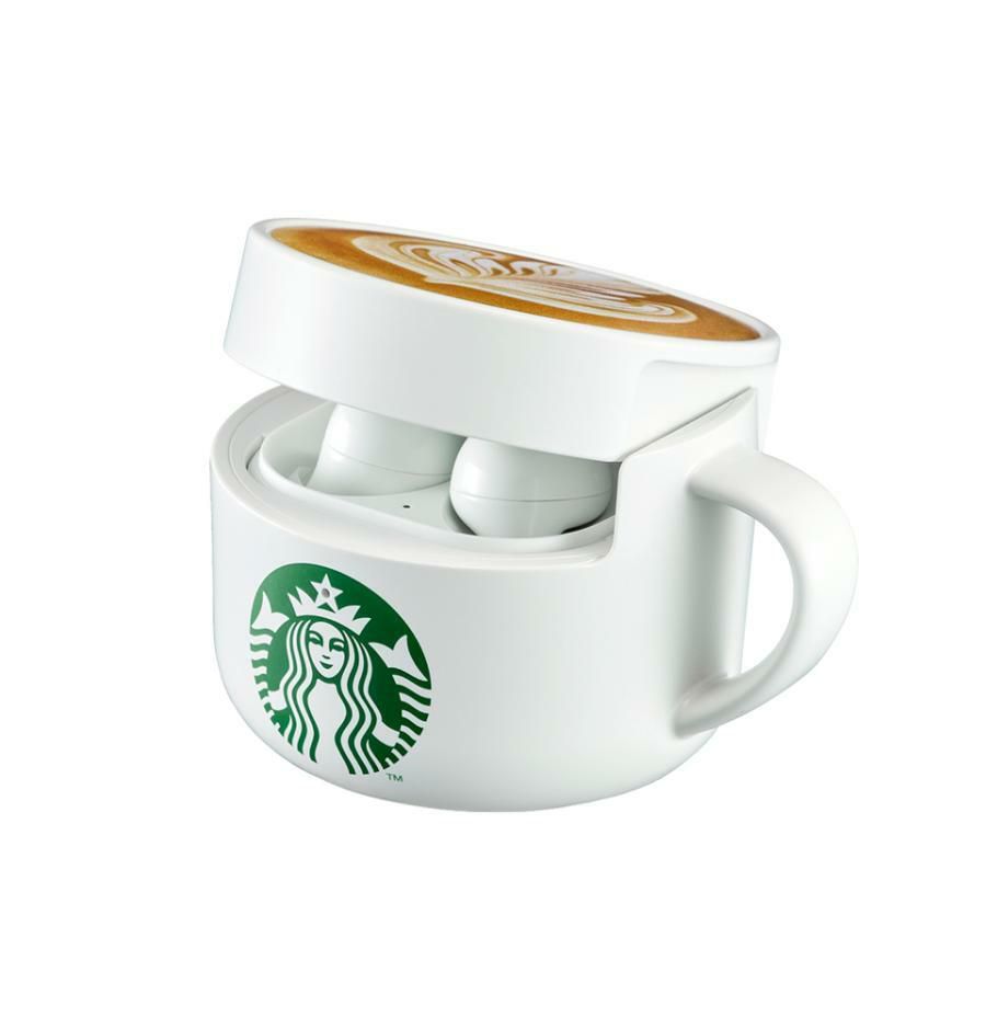 verge's tweet photo. Samsung’s Starbucks collab Galaxy Buds case is silly and pointless and I want one https://t.co/saLJGLMu0y https://t.co/Q03YXMgjfp