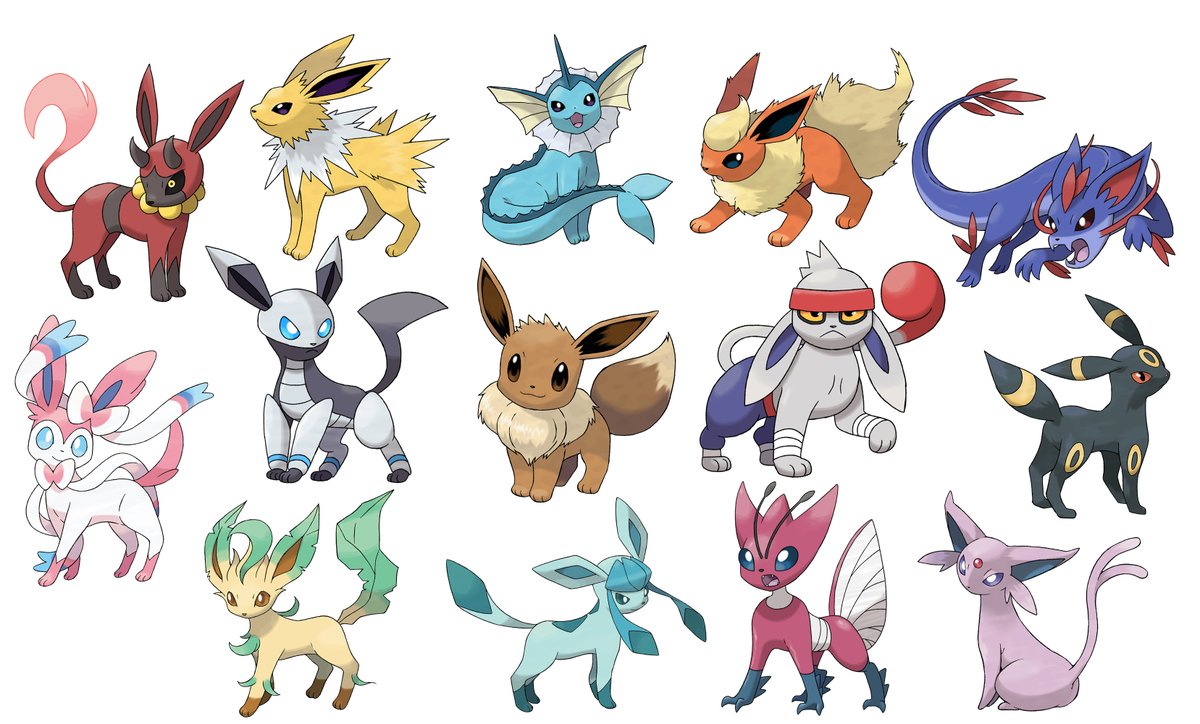 イーブイ ,エーフィ ,ブースター ,グレイシア ,リーフィア ,ニンフィア