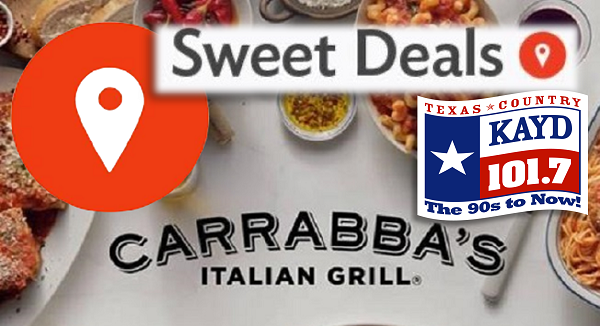 kd1017fm's tweet photo. KAYD 101.7's NEXT #SweetDeal kicks off this Holiday Weekend, Friday July 1st, at 9am!! You'll have the chance to get $50 worth of Carrabba's in Beaumont for only $25! Get more at https://t.co/BTshm1rm0r. And for more Sweet Deals &amp; Sweet Bids go to https://t.co/H6kLmQQXWG. https://t.co/zVIyCZbs7E