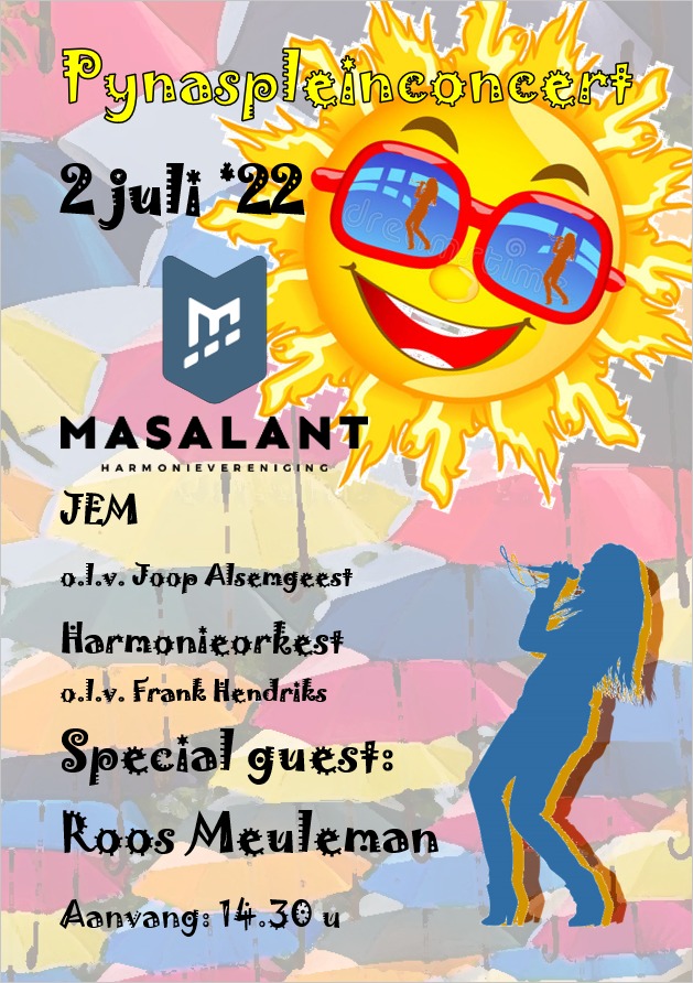 Uiteraard wordt het zaterdag 's middags mooi weer... Dus reden genoeg om naar het #Pynaspleinconcert te komen. Vanaf 14:30u weer van ouds, met sfeervolle muziek én.... zang!