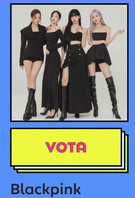 BlinkVotingCrew's tweet photo. 📣 BLACKPINK is nominated in TWO (2) categories at the KIDS' CHOICE AWARD MEXICO(🇲🇽).

✓ FAVORITE K-POP GROUP
✓ MASTER FANDOM

📝 We can vote via Twitter tags and Website.

Vote here:
🔗: https://t.co/bzmkyjRRPt

I vote #BlackpinkKpop and #BLINKS at the #KCAMexico (@BLACKPINK) https://t.co/eeQzAShzgh