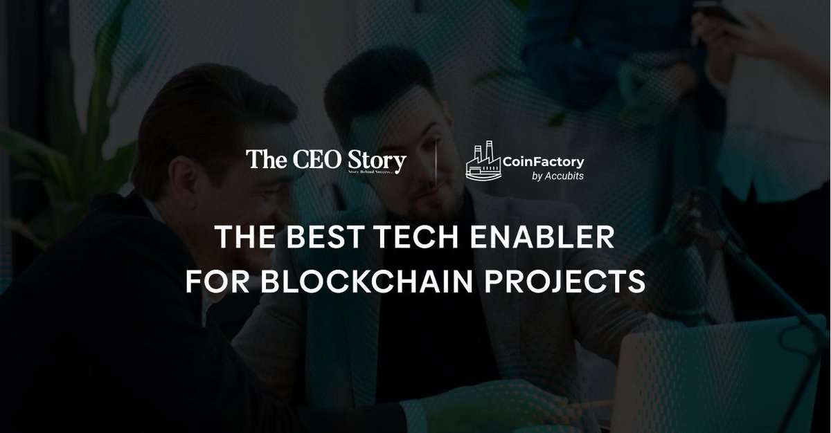 accubits's tweet photo. We're recognized by The CEO Story magazine as the best tech enabler for global organizations to embrace blockchain technology.
Read more: https://t.co/idzVn1Fx8I
#Accubits #7billioncreativeminds https://t.co/wxmzi1tR87