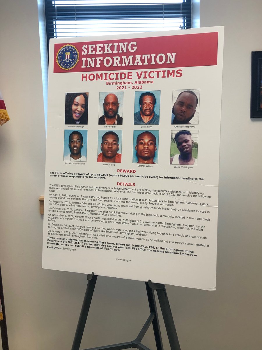 Here are a list of the cases eligible for up to a $10,000 reward each <a href="/CBS_42/">CBS 42</a>