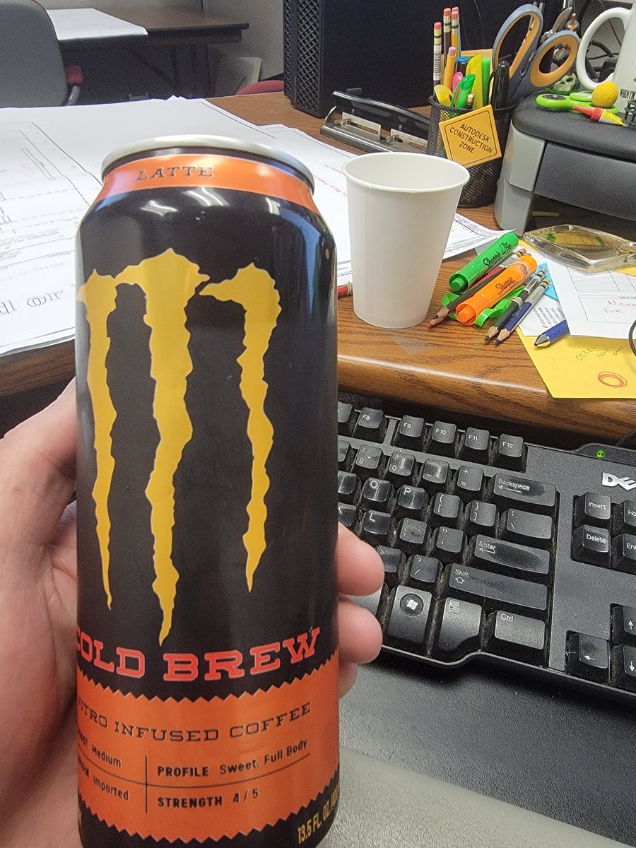grumpykore's tweet photo. Case of the Mondays ... Need some Wake Up Brew ... WoRkin' and LuRkin' 🤘🔥🤘Pedal to The Metal !!! #NitroBrew #ColdBrew #Metal #JavaMonster https://t.co/J5v6zWLelS