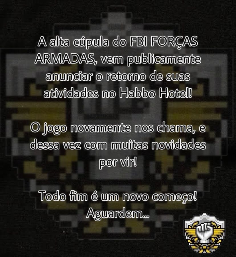 FBIFA_'s tweet photo. O FBI é eterno! https://t.co/Q8hcF5L0y3