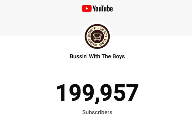 BussinWTB's tweet photo. Boys, We reached 100K on @Twitter last night and are close to 200K on @YouTube, we need to find 43 🐺’s to subscribe to the boys… let’s make a Monday push 🤝 https://t.co/vVEec3XJ7J