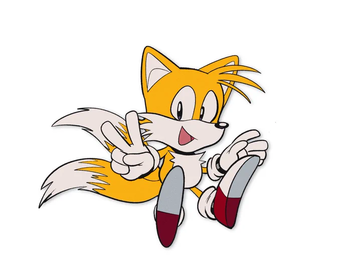 A matching Miles "Tails" Prower for that Sonic from the other day. 🦊 