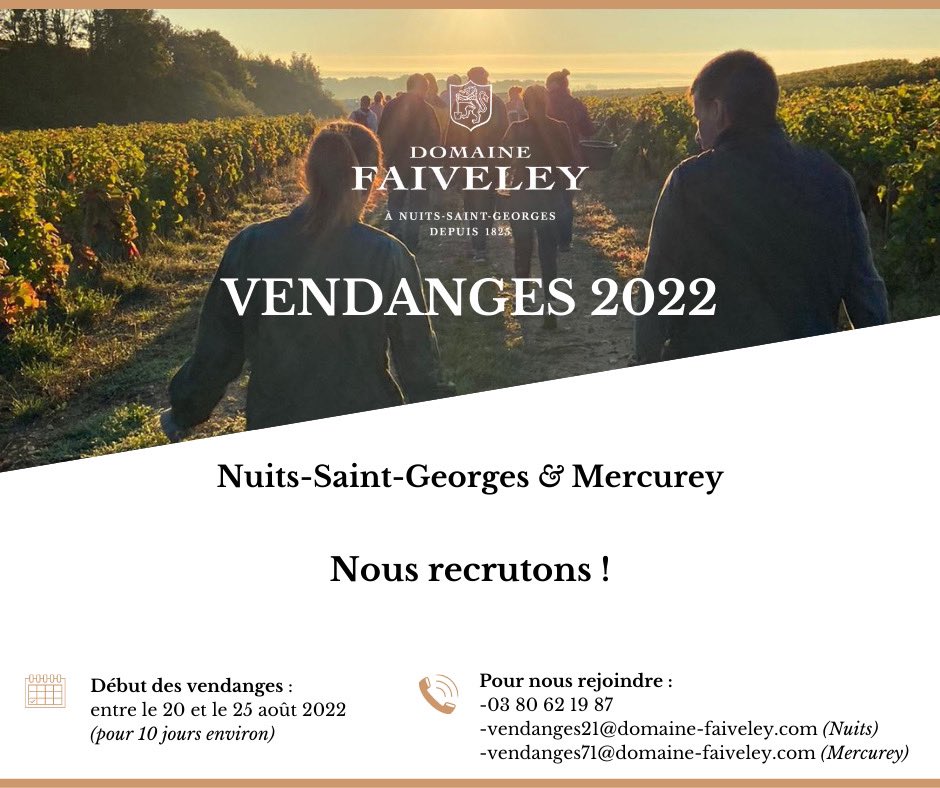 Rejoignez nos équipes, nous comptons sur vous ! 
🍇✂️