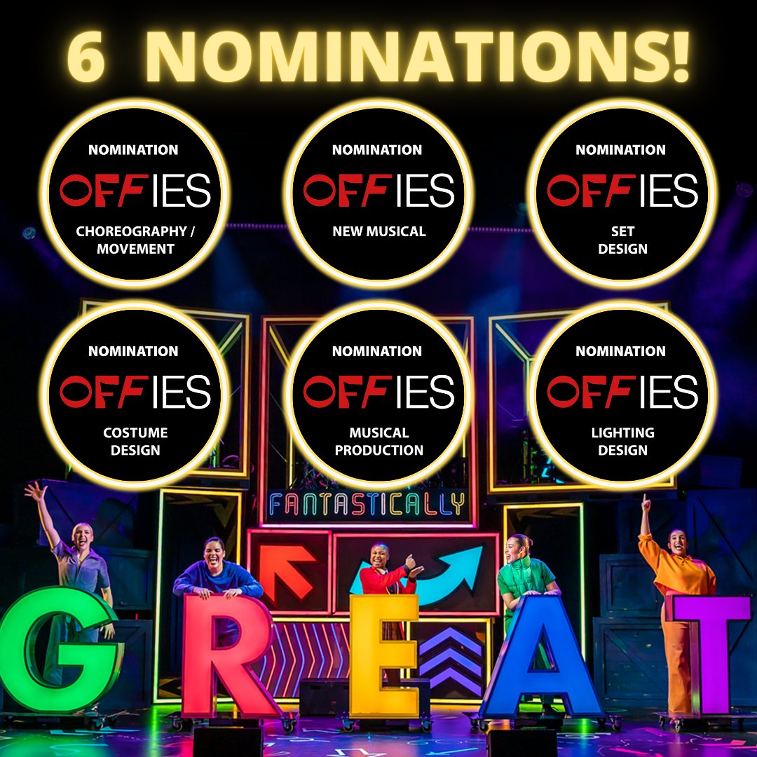 FantasticallyGW's tweet photo. We are so proud of our amazing team for receiving 6 Offie Nominations @OffWestEndCom #offwestend #offie https://t.co/arJM8m9FrM