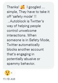 lisahsmithlhs's tweet photo. So Friends ... Have you discovered you've been BLOCKED UNKNOWLINGLY?? π€·π»ββοΈπ€
The mystery of the #UnknownBlocks #BlockedUnknowingly #UnknownBlock #StopTheBlocks Stop the #TwatterFuckery ππ₯Ί
This might help explain
#BlockedByLisa ... is a SHAM .. I don't block normal people! π https://t.co/YwoGIxlgPM