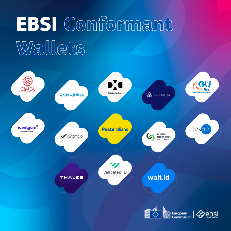 EU_EBSI's tweet photo. 1️⃣3️⃣ wallets are now conformant with EBSI. 🎉

Help us reach out to more wallet providers to increase this number. 🔈 Share this post to have more interoperable wallets conformant with EU standards.

#EBSIConformant #EBSI