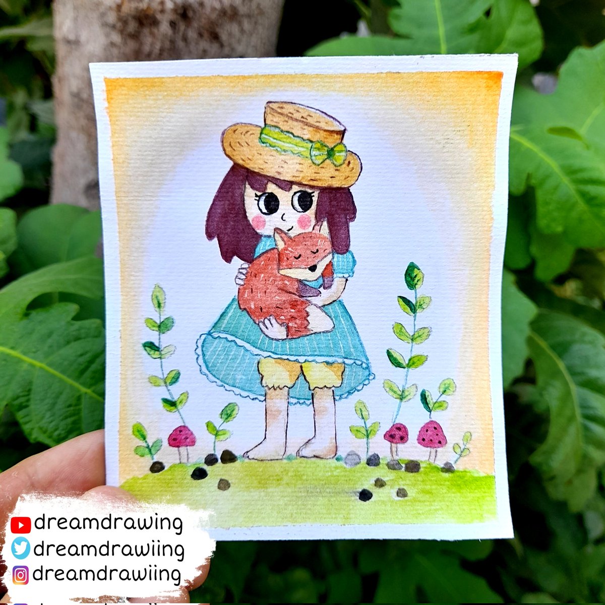dreamdrawiing's tweet photo. Watercolor painting of a girl and a fox in the forest

Click here to watch  :
https://t.co/gQk5CTNAwa

#drawing #draw #art #painting #watercolor #watercolorpainting #girldrawing #foxpainting #paintingidea #watercolortutorial #watercolorart #graphic #artwork #illustration #artist https://t.co/DdMKAB5bDf