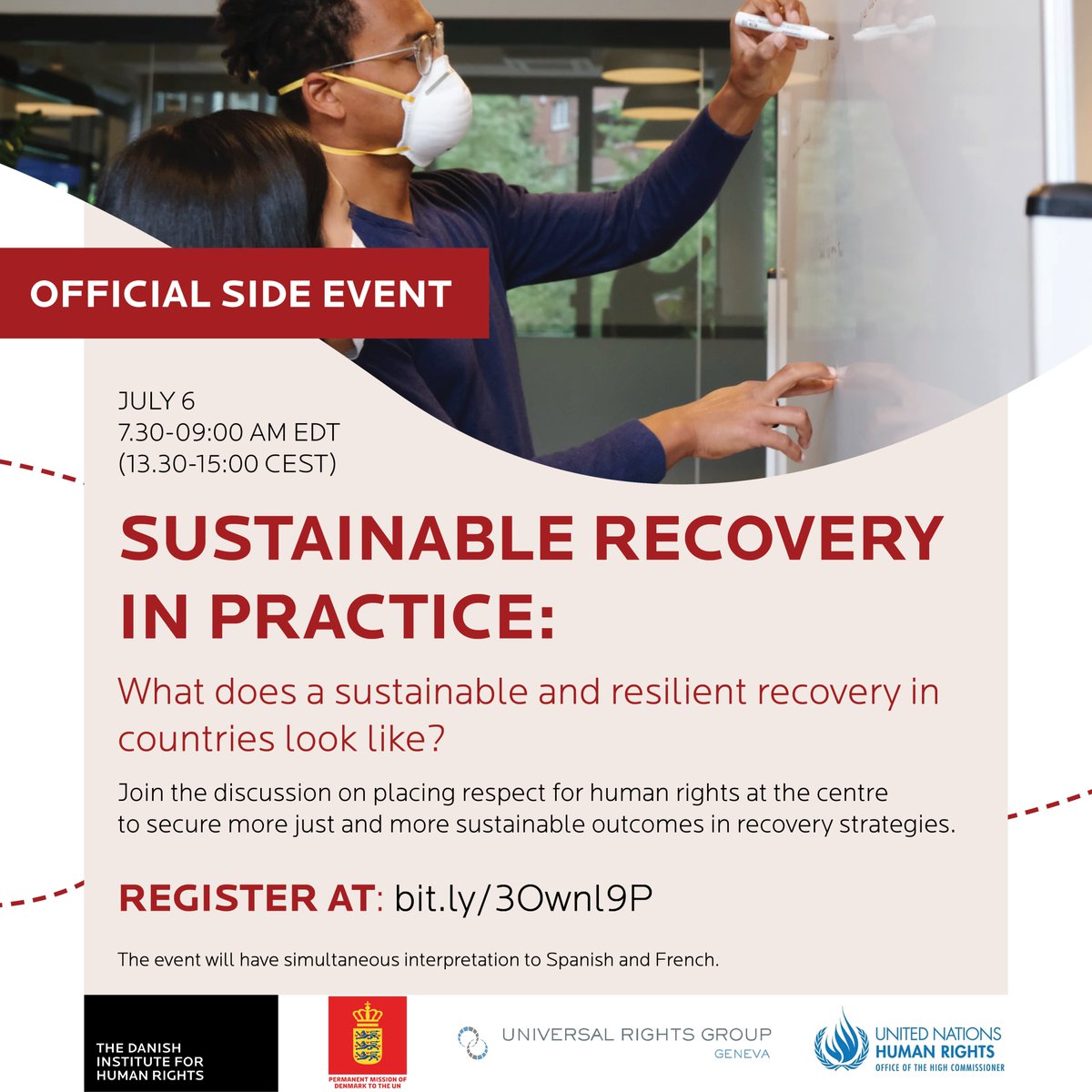 sofie_gryfridal's tweet photo. Are you working with #humanrights?
Save the date & sign up👉https://t.co/qmS3NonKpa for this #HLPF2022 side event on how states can #buildbackbetter from #COVID19 with the #SustainableRecoveryPledge & place #humanrights at the ❤️ of their recovery efforts! https://t.co/0oE3sGxNvY