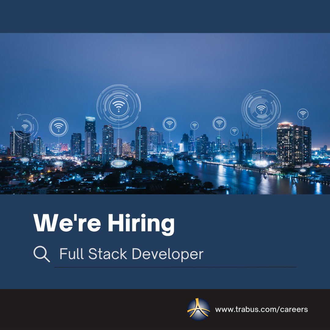 Trabus_Tech's tweet photo. Thinking about a career move? TRABUS is hiring. 

TRABUS is searching for qualified candidates to fill a Full Stack Developer position in San Diego, CA. For a full job description and clearance requirements please visit our career website at https://t.co/swXG8OO0Zv

#TRABUS https://t.co/Q2QJmJEtJU