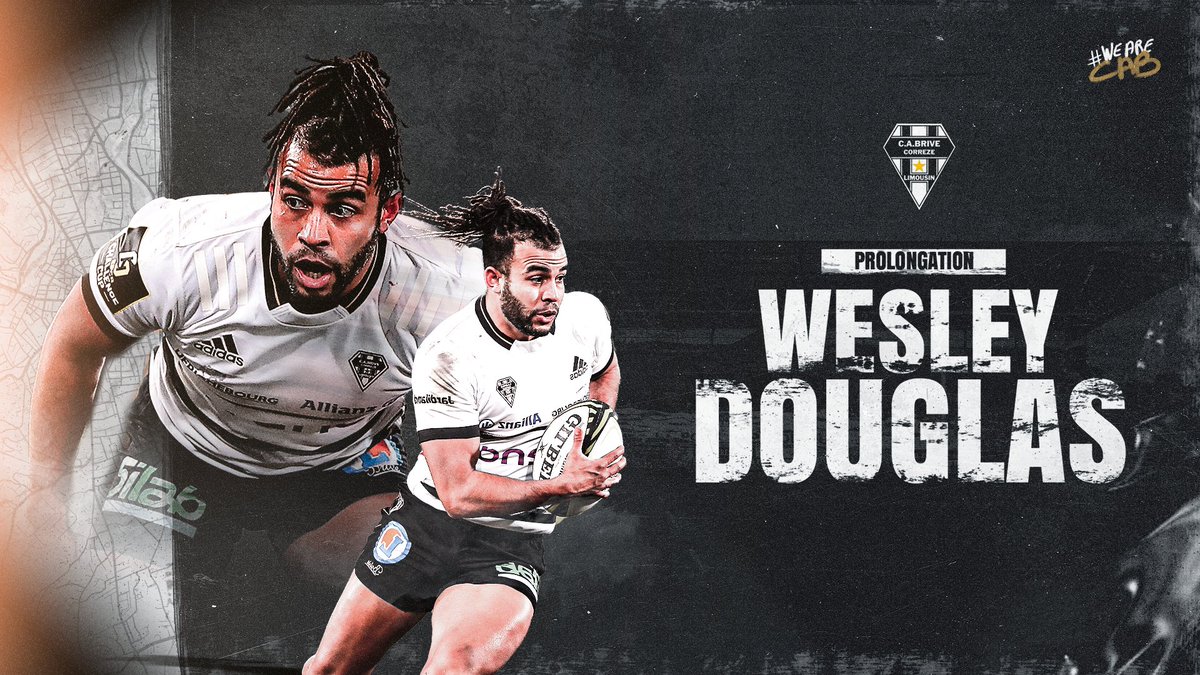 𝐖𝐞𝐬𝐥𝐞𝐲 𝐃𝐨𝐮𝐠𝐥𝐚𝐬 ✍️

Notre trois-quart polyvalent prolonge pour 2 saisons supplémentaires !
 🗞️ bit.ly/3yncRnc

<a href="/WesleyRecardo/">W R D</a> 👏⚫️⚪️ 
#WEARECAB