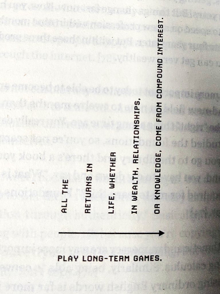 InvestmentBook1's tweet photo. Play Long-Term Games. 

@naval https://t.co/H2L8850ni5