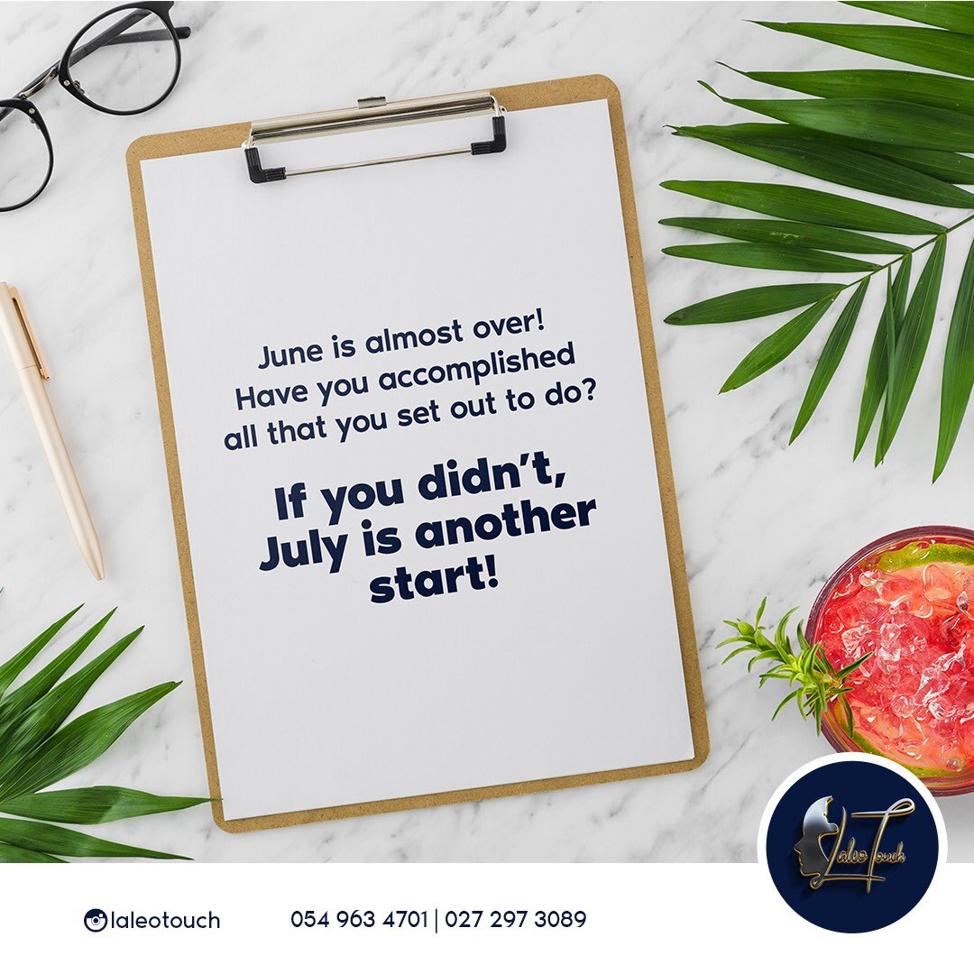 laleo_touch's tweet photo. June is almost over!😊

But don’t worry too much about things you did or did not complete.

July is a new start👏🏾

[ Dembele Sam George Tiwa Ghanaians E-levy ] https://t.co/kT2RzdrYOG
