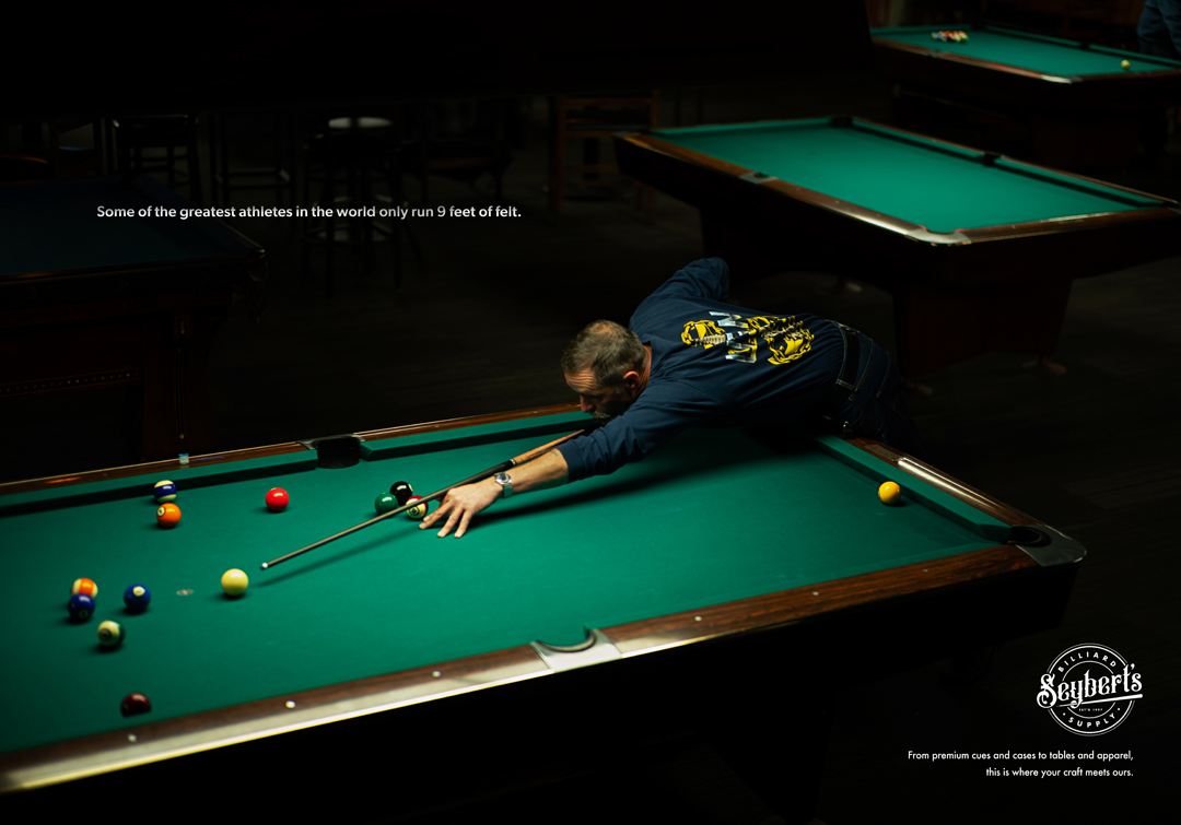 mmbideas's tweet photo. As seen in Communication Arts: In an industry littered with models posing for photos that don’t look real to people, we created print and digital assets that used authentic talent in a location where real pool sharks live. @CommArts https://t.co/bb58OSJTWA