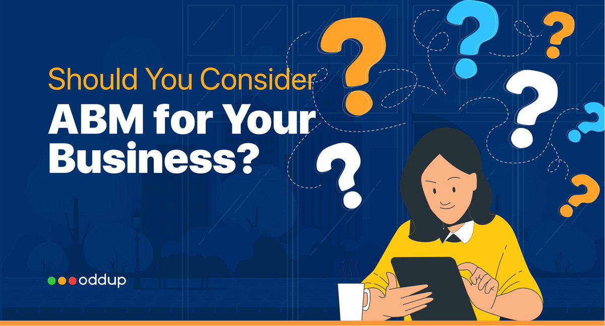 Is Account-Based Marketing Right For Your Business? Click here to know more: bit.ly/ABM_article24

#SMB #business #marketingtips #marketingstrategy #leads #leadgeneration #b2bmarketing #b2bleadgeneration #strategy #ABM #marketing