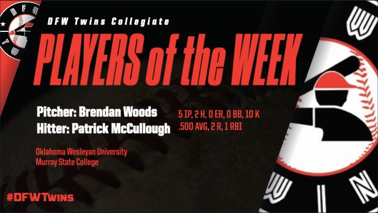 DFWTwins's tweet photo. 18u &amp; Collegiate Players of the Week https://t.co/xqccDRXj4s
