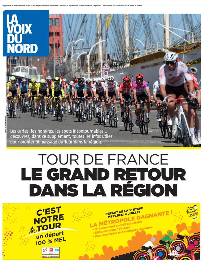 deseure_benoit's tweet image. Cartes, horaires, spots : huit pages pleines d'infos pour bien profiter du passage du @LeTour dans une semaine dans le Nord-Pas-de-Calais, c'est demain dans @lavoixdunord !