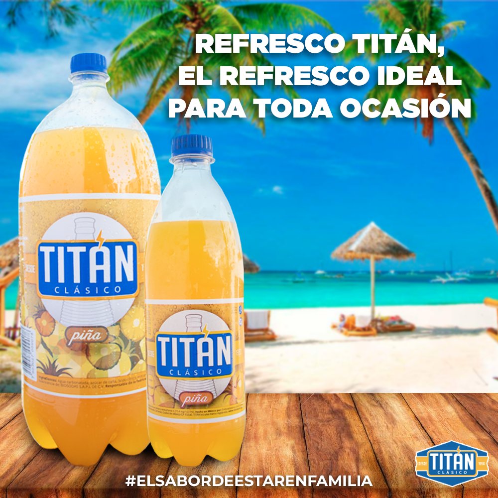 RefrescoTitanmx's tweet image. Pa´ todo mal, Refresco Titán. Pa´ todo bien, también.🥤🍎

#SaludPorLosBuenosTiempos