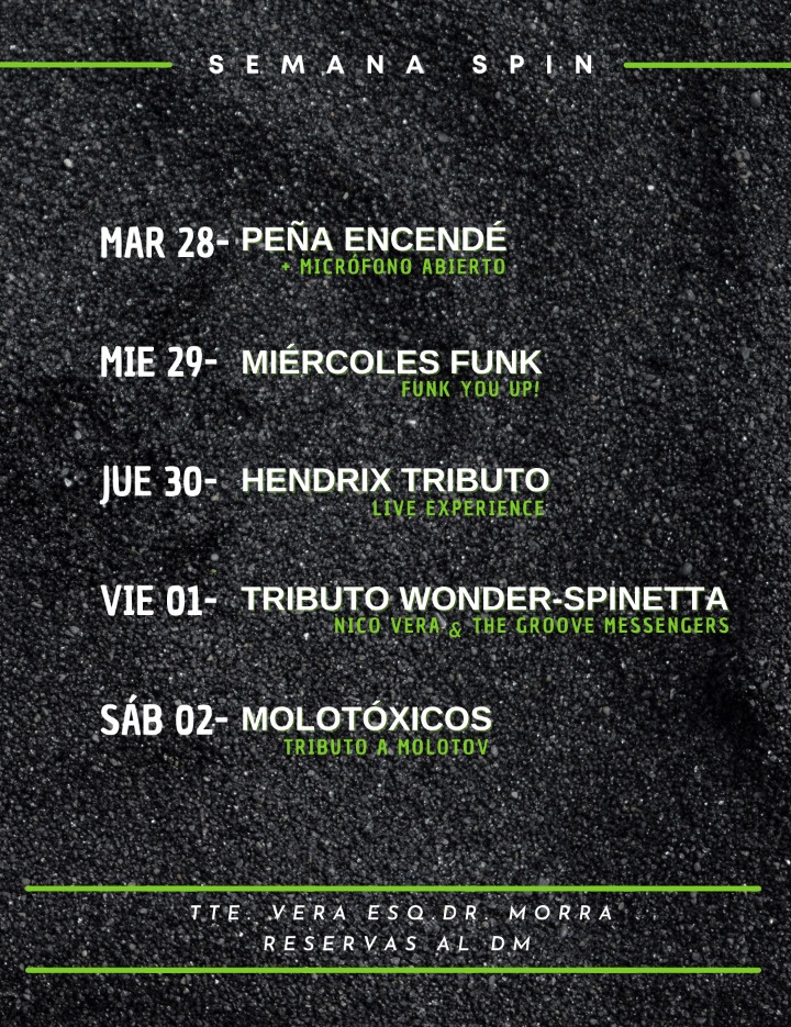 📢 Semana de altos Tributos en el Mangoo, vuelve el Miércoles FUNK y la peña de los martes 🎤
¿Cúal es tu día?
