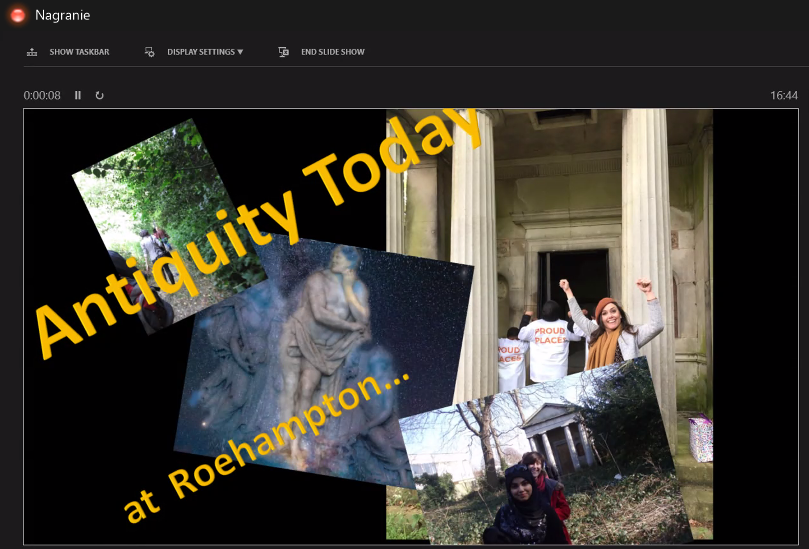 katarzyna_mar's tweet photo. Susan Deacy, Robin Diver, and Aimee Hinds on "Barbies, Villas and a God of Fast Speed...: Antiquity Now at the University of Roehampton", at the conference "Antiquity Today..."  #OurMythicalChildhood @OMChildhood @ClusterPP #ERC @ERC_Research #ClassicsTwitter @FriendsClassics https://t.co/NoQRDekoHP