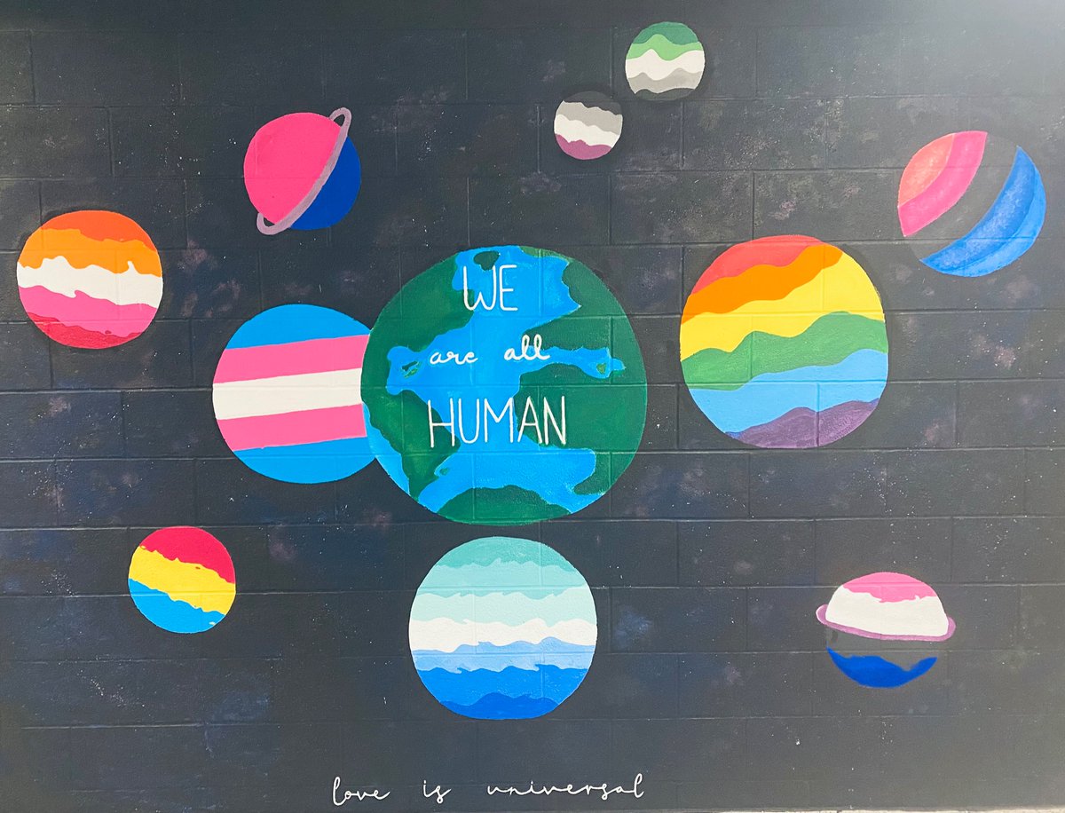 stjuliabilliart's tweet image. We are proud to showcase the newest mural painted at SJBT. We are Diverse, We are One in Christ #LoveisUniversal @YCDSB @DomenicScuglia @laurasawicky