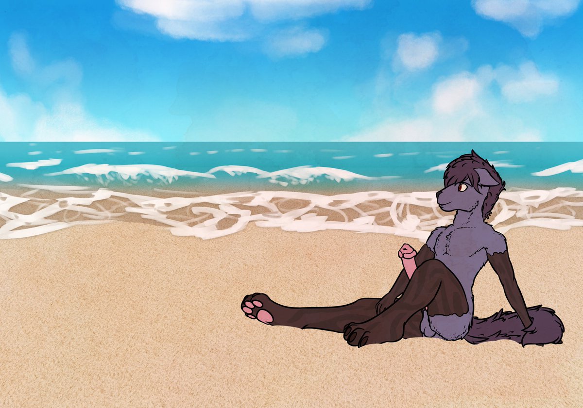 LewdPangolin's tweet photo. Wood doggo at the beach, what will he do?

gift for @blaze271 (🔞) https://t.co/3S6og0sL1b