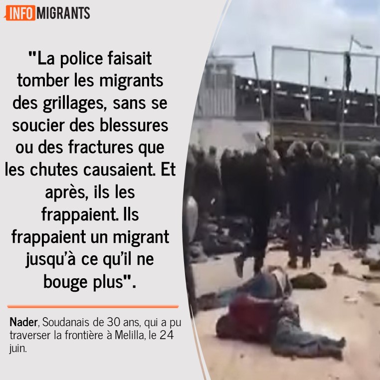 #Melilla #migrants #Violence #Marocco #Espagne