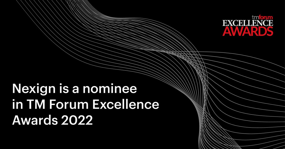 We’re excited to share that Nexign has been announced a nominee of the TM Forum Excellence Awards 2022 in the Cloud native IT &amp; networks category with Nexign #Microservices Framework!

To learn more about please follow the link: tmforum.org/about-tm-forum…