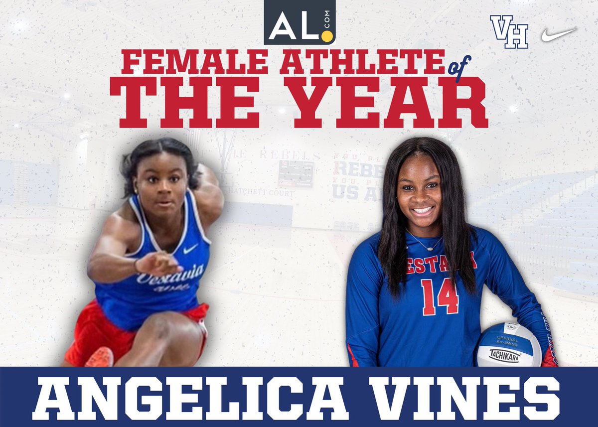 Congratulations to Angelica Vines on being selected as Birmingham girls Athlete of the Year! Way to go!!