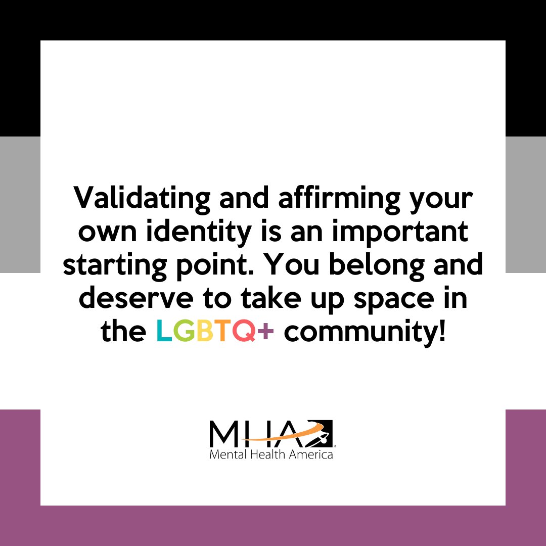 MentalHealthAm's tweet photo. In a 2020 @TrevorProject survey, asexual youth reported higher rates of depression and anxiety compared to the overall LGBTQ+ sample.
Visit https://t.co/wamUQGTx6A for our LGBTQ+ #PrideMonth resources, including an article about #Asexuality and #MentalHealth.
π€ππ€ https://t.co/pQNjzsCcbv