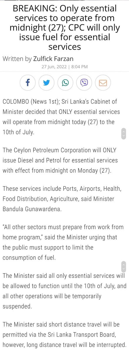 jebashanth98's tweet photo. Are not we into a de facto Lockdown? 

Only essential service allowed, work from home, schools closed and etc?

#GoHomeGota2022 https://t.co/SVddXTRe3a