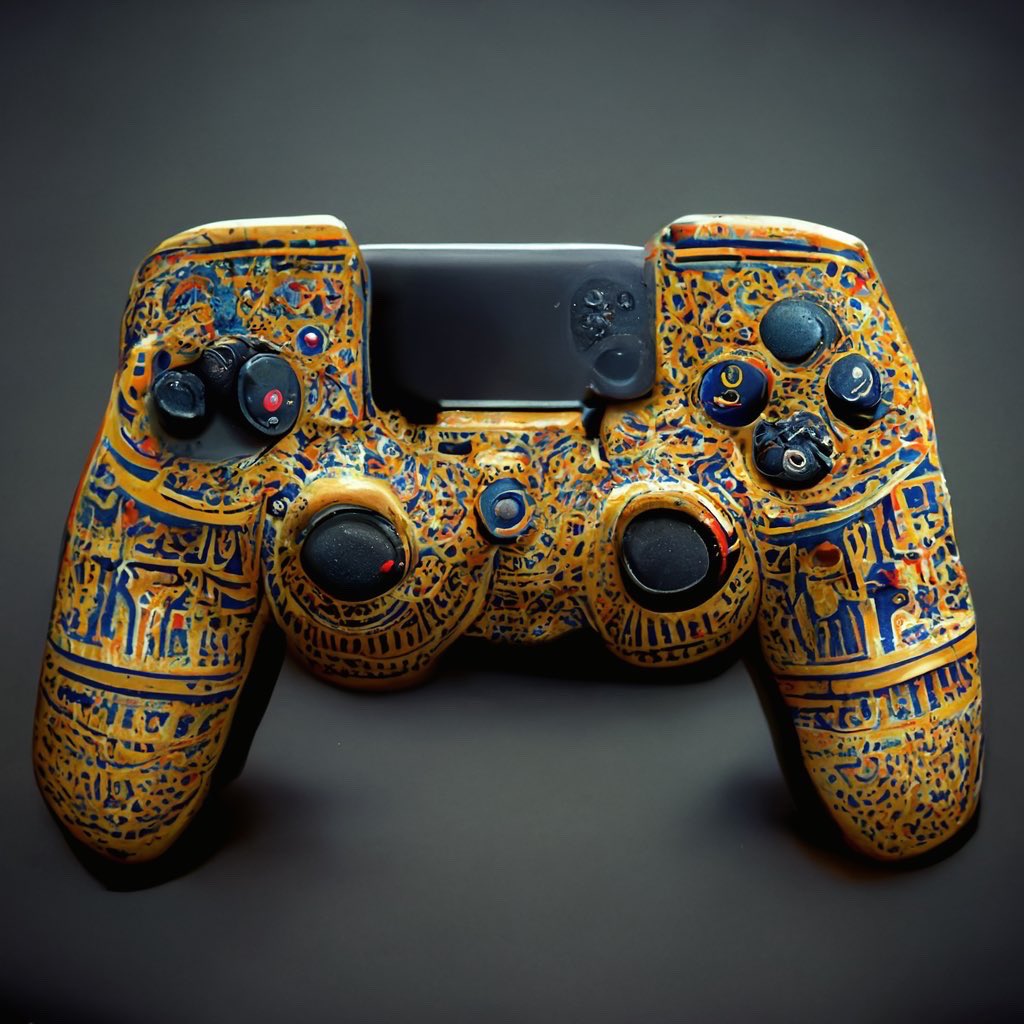 arung871's tweet photo. Dreams of A.I
.
.
#midjourney #playstation #egyptian #AIart https://t.co/vDNZF9dEeA