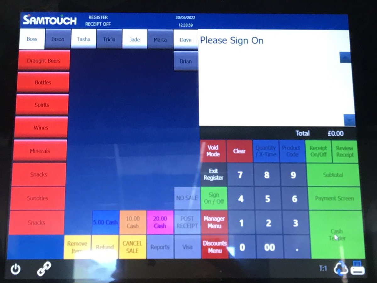PBA_service's tweet photo. A recent installation at a social club in the centre of swindon. One 15" touchscreen till running our popular Samtouch software with Samtouch cloud back office software allowing full stock control with commitee members able to remotely access the till from anywhere.
#eposswindon https://t.co/UFkb39fWo0
