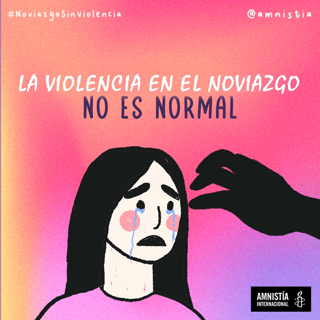 amnistia's tweet photo. Las jóvenes no deberían estar sufriendo violencia durante el noviazgo

El Estado debe brindar medidas de protección y prevención  

Pedimos que cada 27 de mayo se declare Día Internacional de Prevención de la violencia en el Noviazgo 

@ONUMujeres
@UN_Women

#NoviazgoSinViolencia https://t.co/BKHnSl8UNu