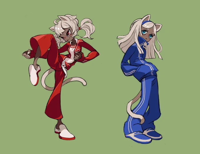 LILY FIRE &amp; RARA FIRE (JACK's adopted daughters) #characterdesign 