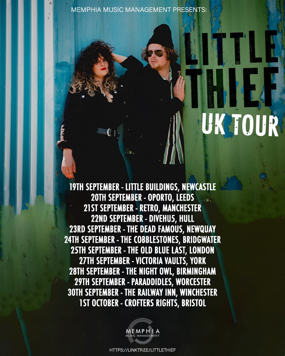 ⚡️TOUR TOUR TOUR!!⚡️

September 19th we'll be hopping in our van &amp; scouring good 'ol Blighty for 2 weeks.

We can't WAIT to see everyone. Fitz has grown terribly insecure after such a long hiatus so please comment with support &amp; kindness.

Ticket info to follow!

Lotsa love, LT🖤